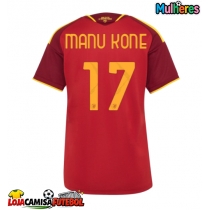 Camisa de Futebol AS Roma Manu Kone #17 Equipamento Principal Mulheres 2026-27 Manga Curta